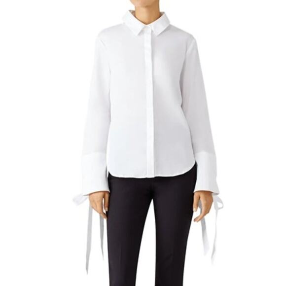 C/MEO Collective White Oxford Tie Top - Picture 1 of 10